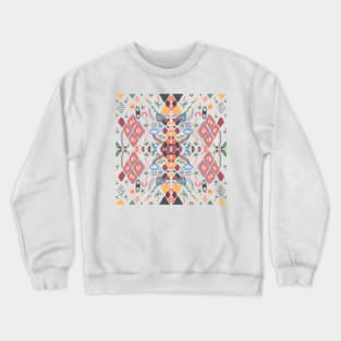 Rainbow No. 7 - the sun, the moon, palm trees, eyes, rainbows and more pattern Crewneck Sweatshirt